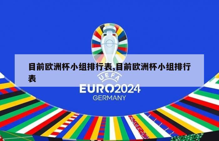 目前欧洲杯小组排行表,目前欧洲杯小组排行表